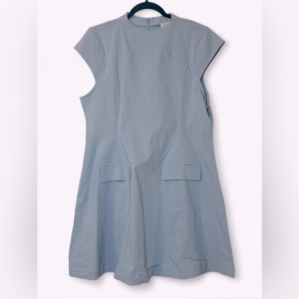 Anthropologie Maeve Light Blue Mini Dress